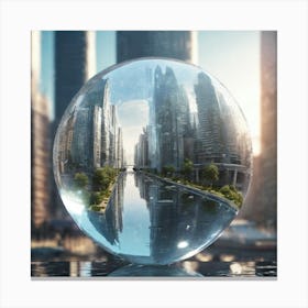 Futuristic Cityscape 85 Canvas Print