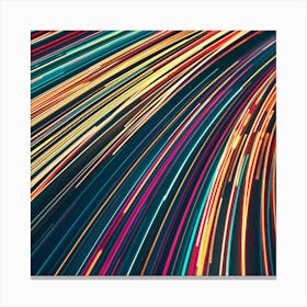 Abstract Light Trails 2 Canvas Print