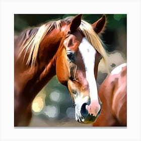 Horse Portrait 2 Canvas Print