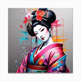 Geisha 145 Canvas Print