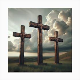 Three Crosses 1 Canvas Print