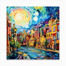 Night In The City 5 Canvas Print