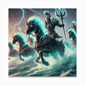 Cascade Sovereignty Tempest Riders Dynamic Combat Canvas Print