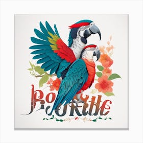 Parrots 2 Canvas Print