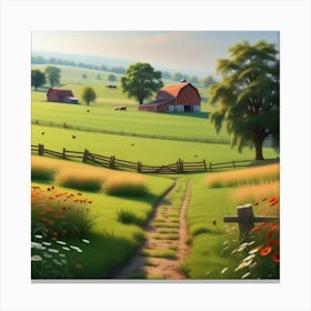 Farm Road 1 Canvas Print