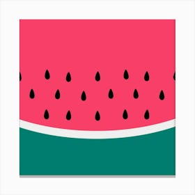 Watermelon Fruit Pattern Canvas Print