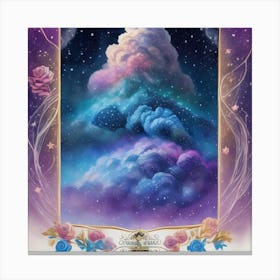 Cloudy Night Sky Canvas Print