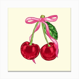 Cherry Coquette Canvas Print