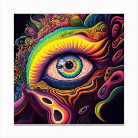 Psychedelic Eye Canvas Print