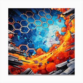 Space Explosion Canvas Print