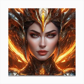 Fiery Goddesskl Canvas Print