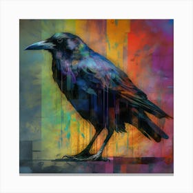 Crow splash Canvas Print