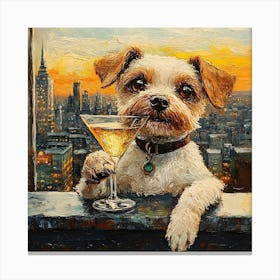 Whimsical Dogs 89 Canvas Print