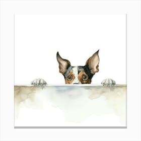 Toy Fox Terrier Dog Canvas Print