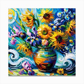 Bright and Beautiful - Van Gogh Styled wall art Canvas Print