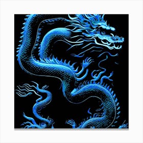 The Dragon Blue Canvas Print