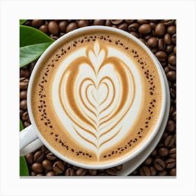 Coffee Latte Art 32 Canvas Print