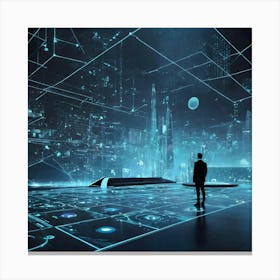 Futuristic Cityscape 3 Canvas Print