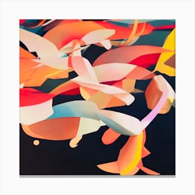 Koi Fish Abstract Canvas Print