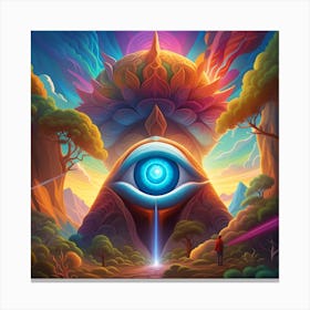 All Seeing Eye Pop Art enlightenment Canvas Print