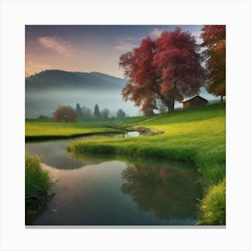 Autumn In Switzerland Canvas Print