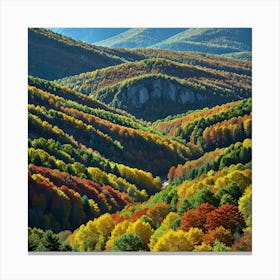 Majestic Mountains With Their Rugged Peaks Canvas Print