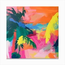 Abstract Travel Collection Bahamas 3 Canvas Print