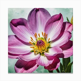 Purple Dahlia Canvas Print