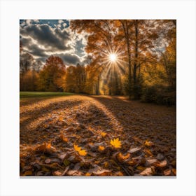 Autumn Sun Canvas Print