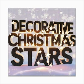 Decorative Christmas Stars 1 Canvas Print