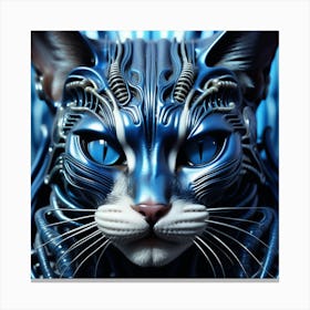 Blue Cat 4 Canvas Print