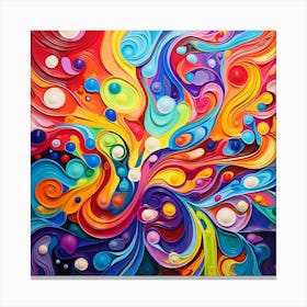 Abstract Colorful Abstract Painting 2 Canvas Print