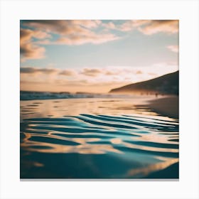 Sunset At The Beach 1 Canvas Print