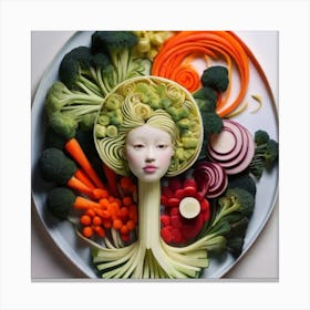 Vegetable Head 1 Canvas Print