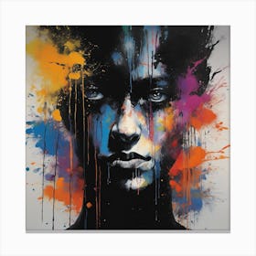 Splatter Girl 3 Canvas Print