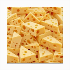 Cheese cubes Canvas Print