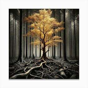 Tree In The Forest 35 Canvas Print