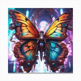 Futuristic Butterfly Canvas Print