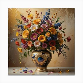 Flowers In A Vase 1 Canvas Print