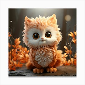 Cute Owl 3 Canvas Print