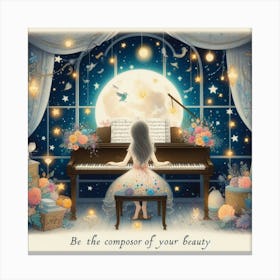 Be The Companion Of Your Beauty Canvas Print