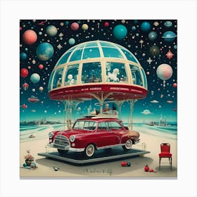 Car Space Station Canvas Print