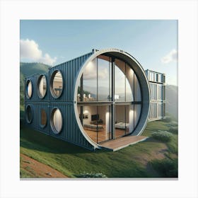 Shipping Container Home 3 Canvas Print