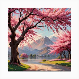 Cherry Blossom Tree 174917222 Canvas Print