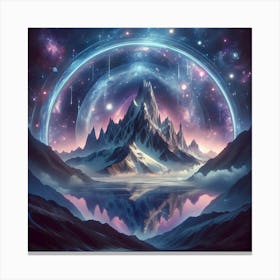 Galaxy Landscape Canvas Print