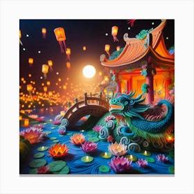 Chinese Lanterns Canvas Print