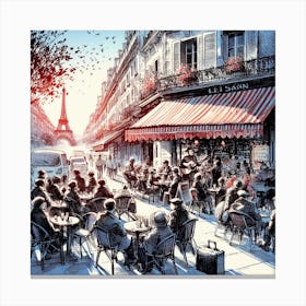 Paris Cafe 1 Canvas Print