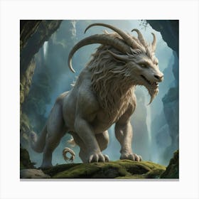 Griffin paintings art print Canvas Print