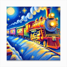 Super Kids Creativity:Christmas Train 3 Canvas Print