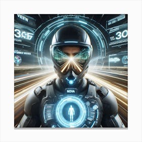 Futuristic Man 99 Canvas Print